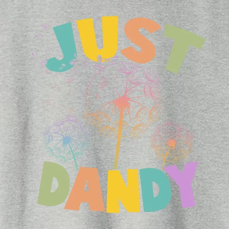 Cute Just Dandy Springtime Dandelions Women's Crop Top Tee