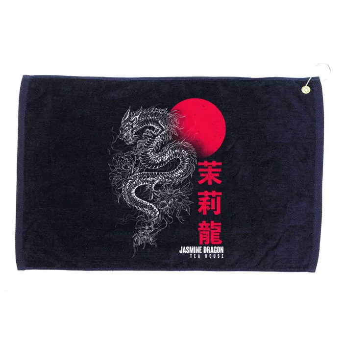 Cool Jasmine Dragon Tea House Grommeted Golf Towel