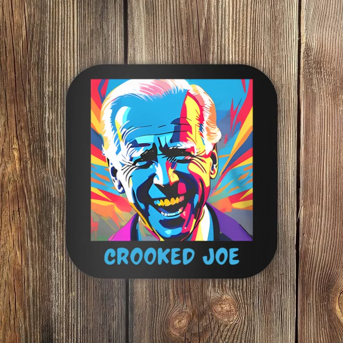 Crooked Joe Funny Biden Coaster