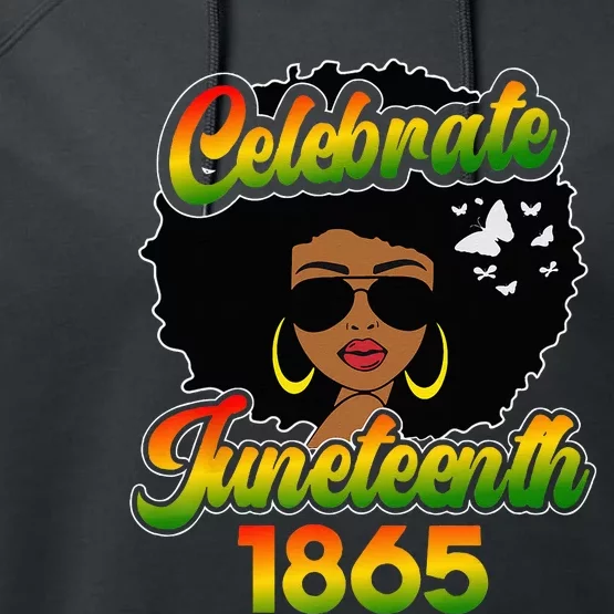 Celebrate Juneteenth FreeIsh Since 1865 emancipation BLM Performance Fleece Hoodie