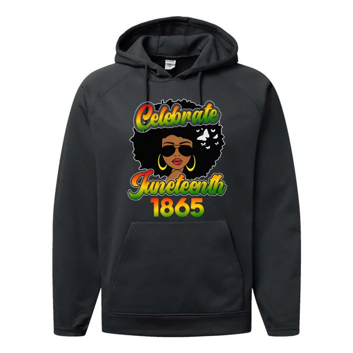 Celebrate Juneteenth FreeIsh Since 1865 emancipation BLM Performance Fleece Hoodie