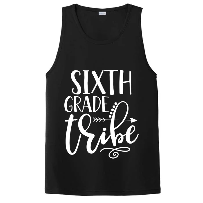 Cute Job Funny Sixth Grade Teacher 6Th Grade Gift Performance Tank