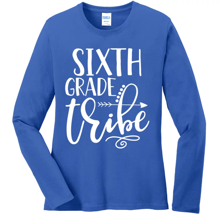 Cute Job Funny Sixth Grade Teacher 6Th Grade Gift Ladies Long Sleeve Shirt