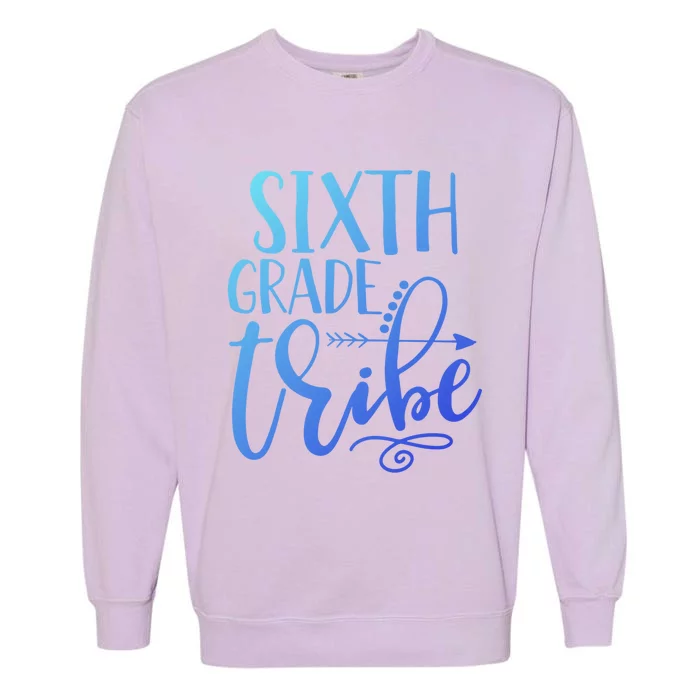 Cute Job Funny Sixth Grade Teacher 6Th Grade Gift Garment-Dyed Sweatshirt