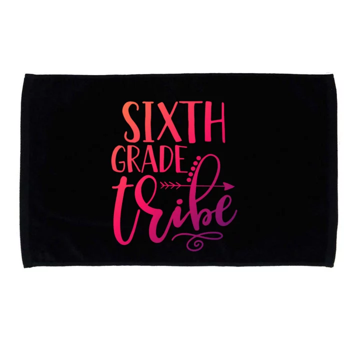 Cute Job Funny Sixth Grade Teacher 6Th Grade Gift Microfiber Hand Towel