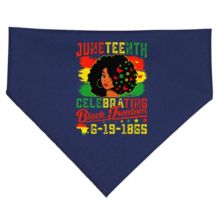 Celebrating Juneteenth Freedom 1865 Emancipation Black Women USA-Made Doggie Bandana