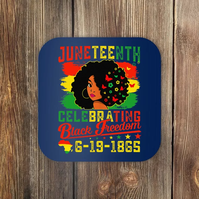 Celebrating Juneteenth Freedom 1865 Emancipation Black Women Coaster