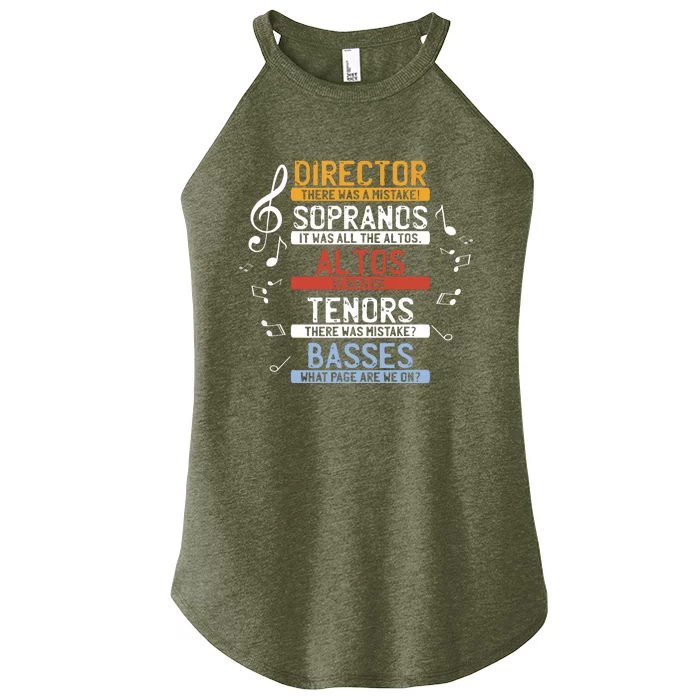 Choir Joke Funny Music Singing Tee Men Women Kids Women’s Perfect Tri Rocker Tank