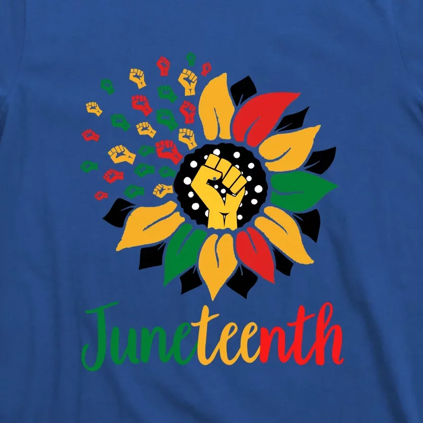 Celebrating Juneteenth Flower Fist Gift African Pride T-Shirt