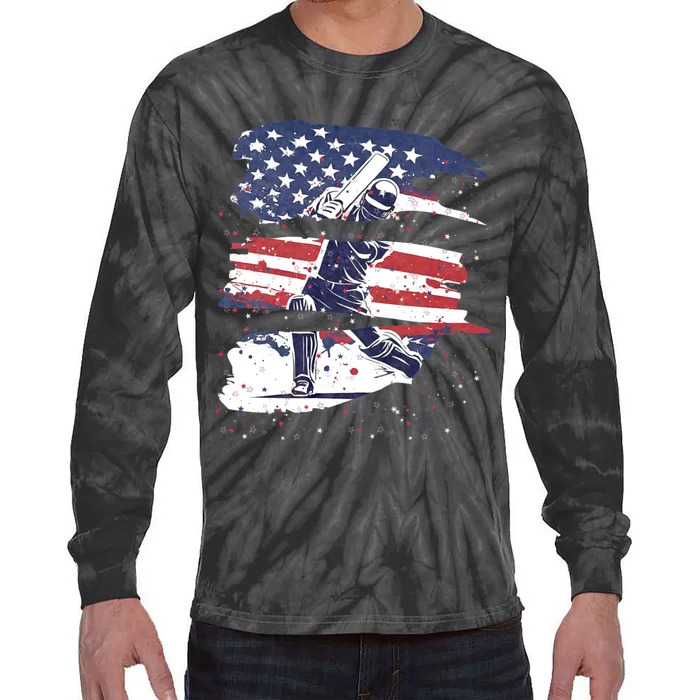 Cricket Jerseys For The World 2024 Usa Cricket Jersey America Cricket In Usa Tie-Dye Long Sleeve Shirt