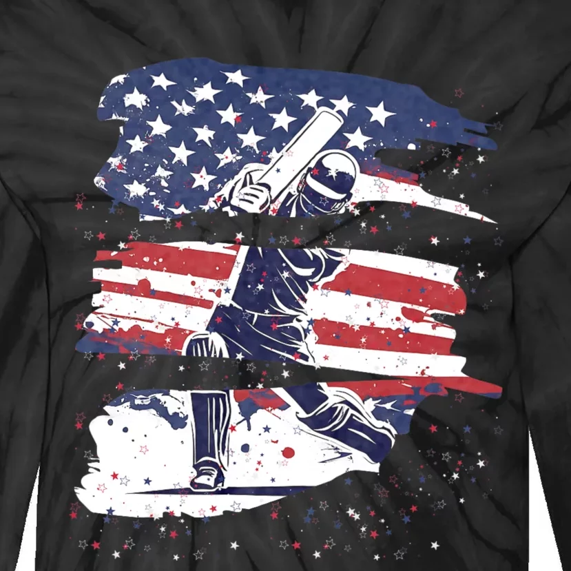 Cricket Jerseys For The World 2024 Usa Cricket Jersey America Cricket In Usa Tie-Dye Long Sleeve Shirt