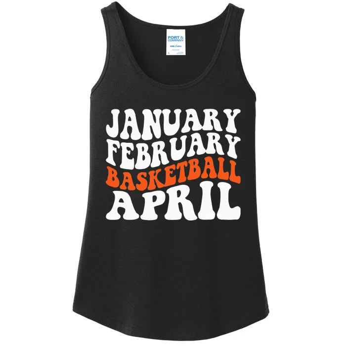 Creative January February Basketball April Basketball Gamer Ladies Essential Tank