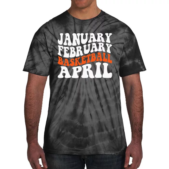 Creative January February Basketball April Basketball Gamer Tie-Dye T-Shirt