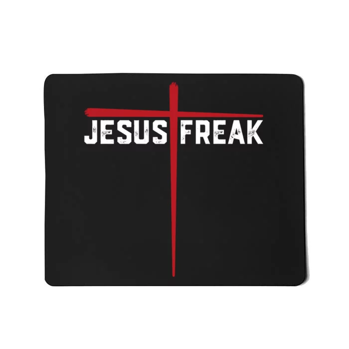 Christian Jesus Freak Red Cross Mousepad