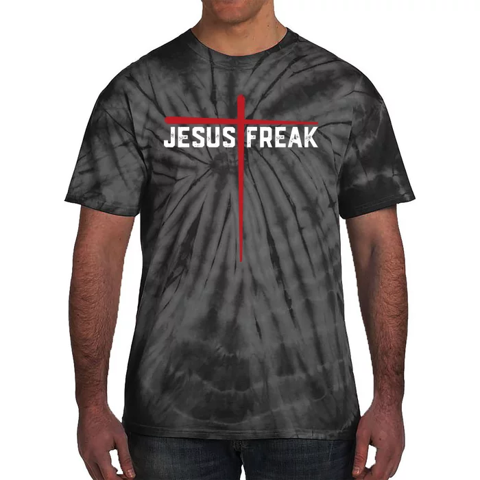 Christian Jesus Freak Red Cross Tie-Dye T-Shirt