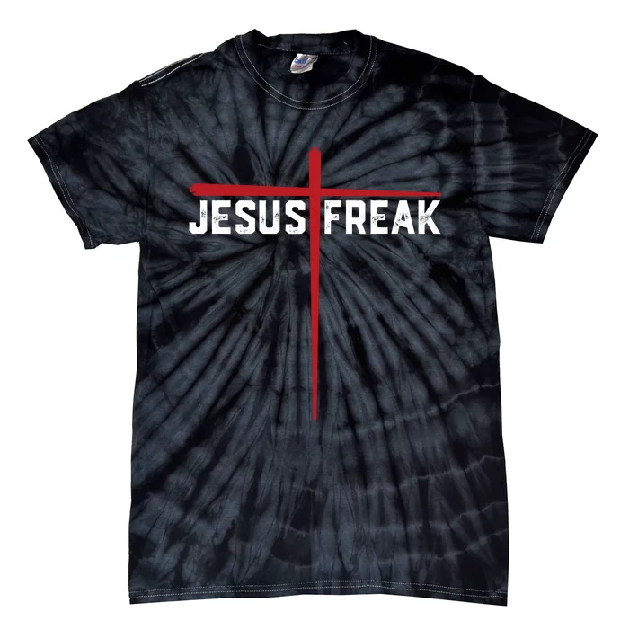 Christian Jesus Freak Red Cross Tie-Dye T-Shirt