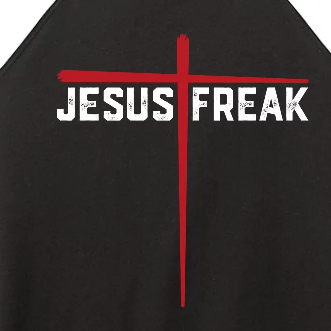 Christian Jesus Freak Red Cross Women’s Perfect Tri Rocker Tank