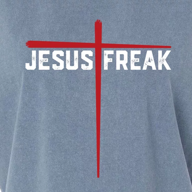 Christian Jesus Freak Red Cross Garment-Dyed Women's Muscle Tee