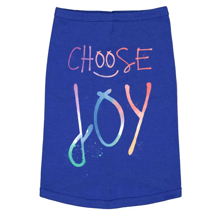 Choose Joy Gift Happy Motivational Gift Doggie Tank