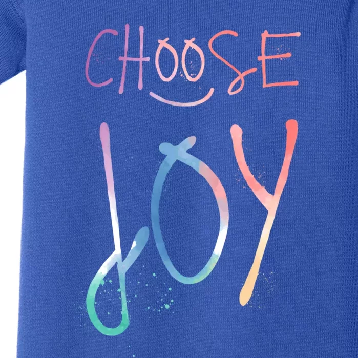 Choose Joy Gift Happy Motivational Gift Baby Bodysuit