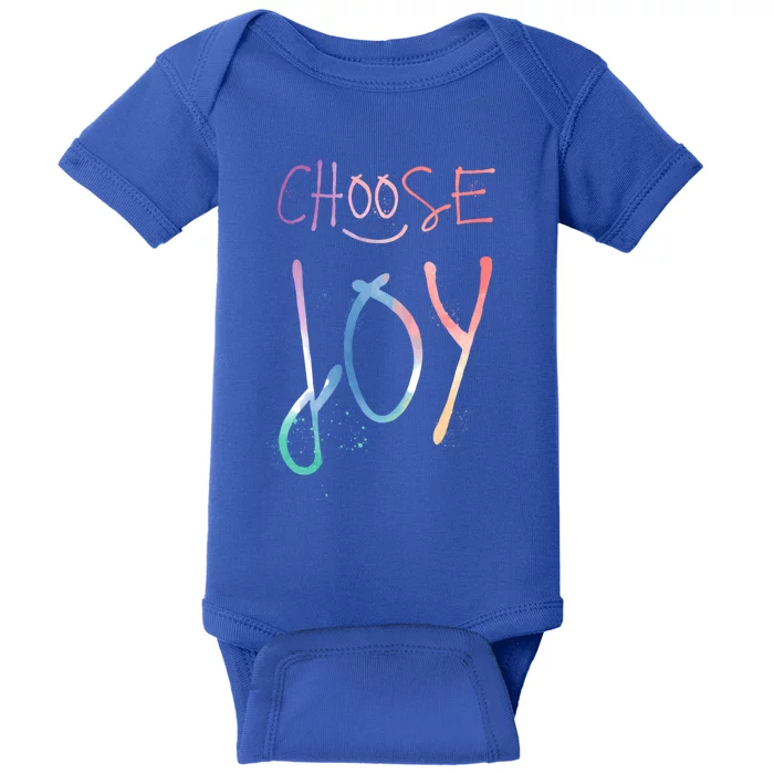 Choose Joy Gift Happy Motivational Gift Baby Bodysuit