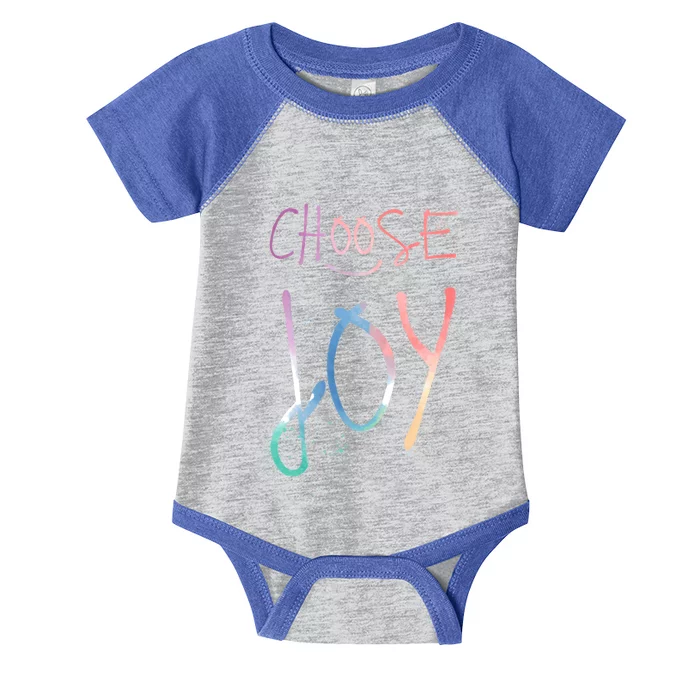 Choose Joy Gift Happy Motivational Gift Infant Baby Jersey Bodysuit