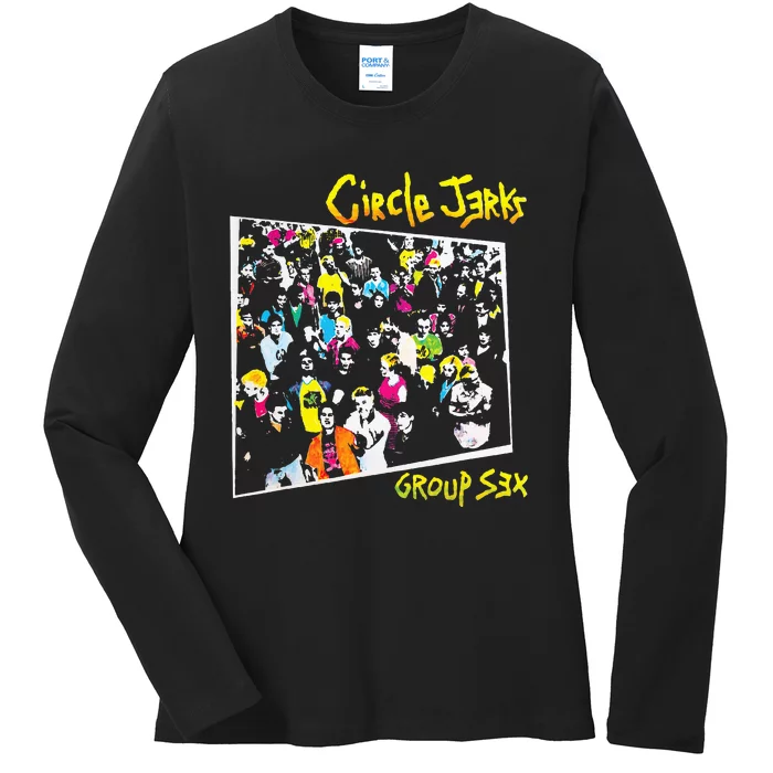 Circle Jerks Group Sex Ladies Long Sleeve Shirt