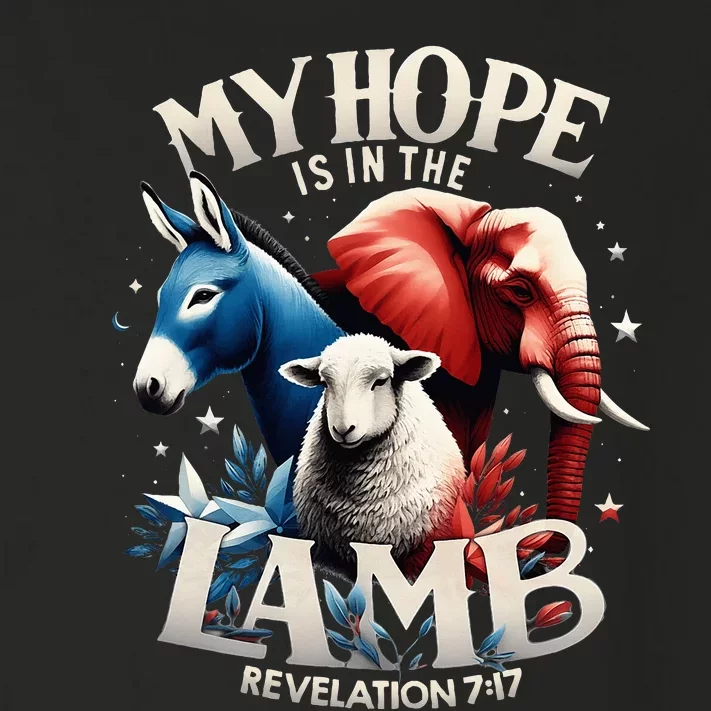 Christian Jesus God Elephant Donkey My Hope Is In The Lamb Toddler Long Sleeve Shirt