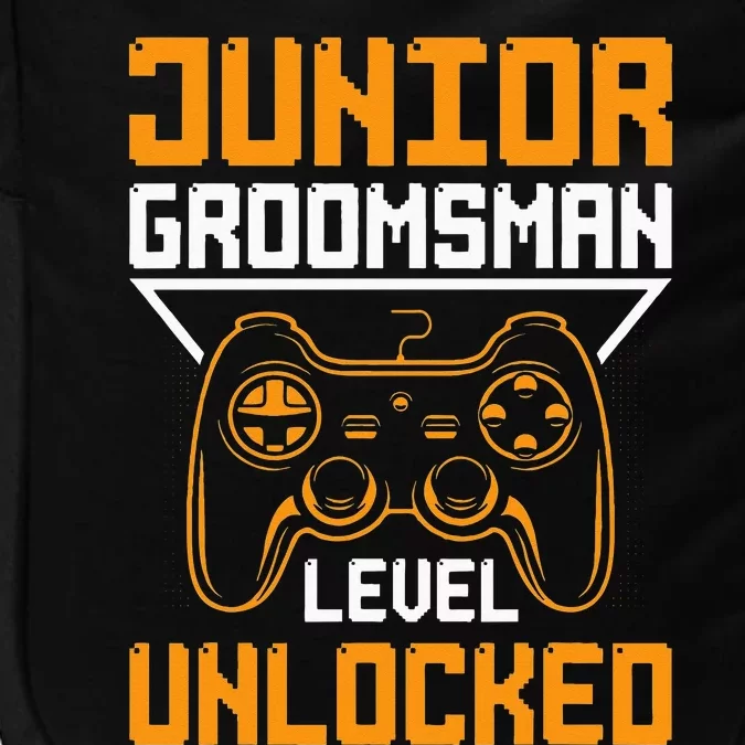 Cute Junior Groomsman Gaming Wedding Party Jr Gift Impact Tech Backpack