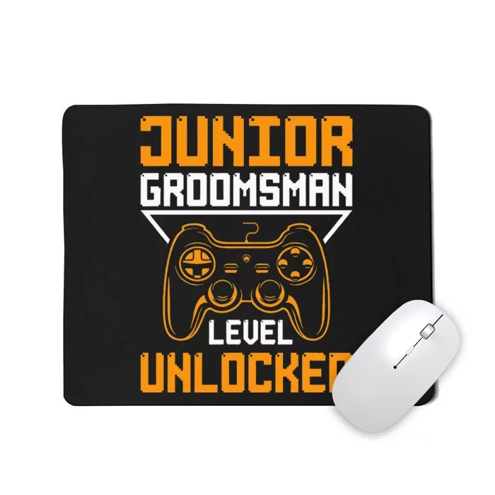 Cute Junior Groomsman Gaming Wedding Party Jr Gift Mousepad