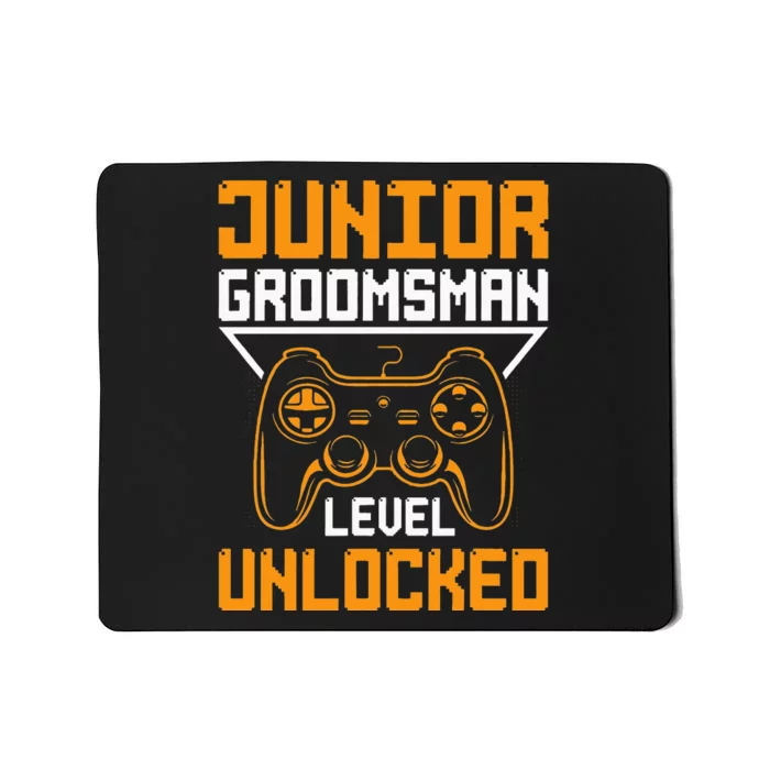 Cute Junior Groomsman Gaming Wedding Party Jr Gift Mousepad