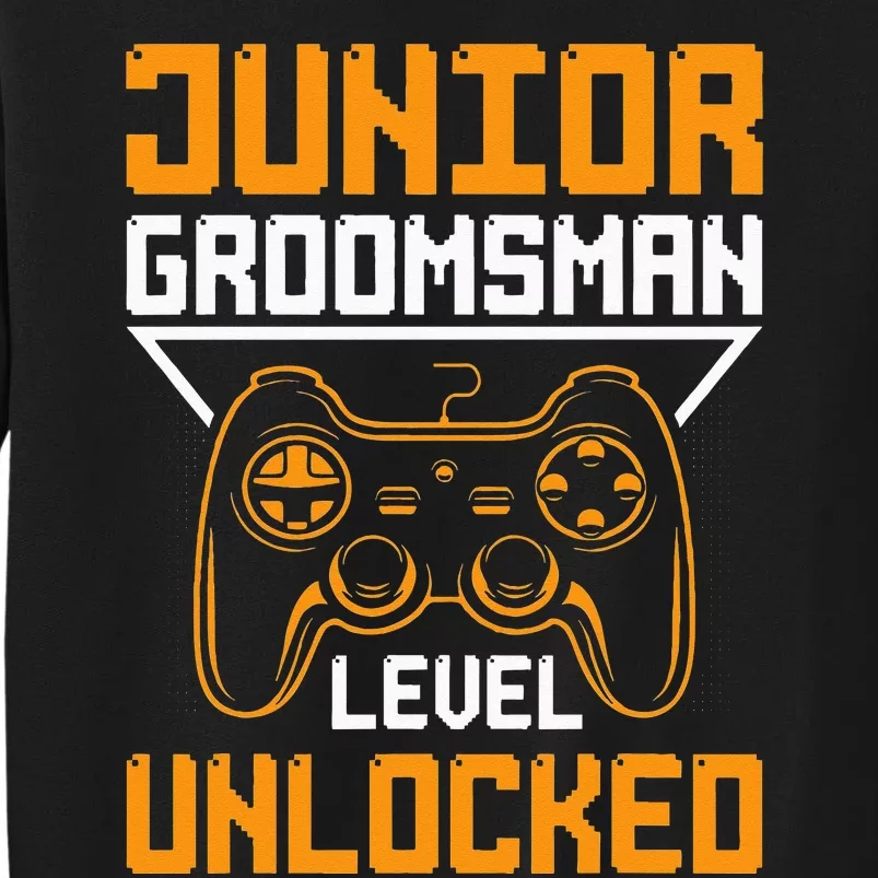 Cute Junior Groomsman Gaming Wedding Party Jr Gift Tall Sweatshirt