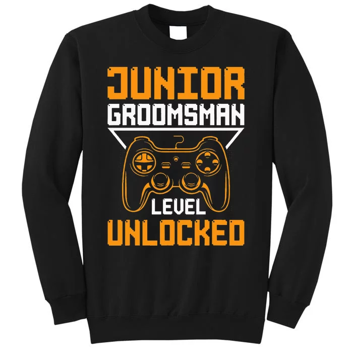 Cute Junior Groomsman Gaming Wedding Party Jr Gift Tall Sweatshirt