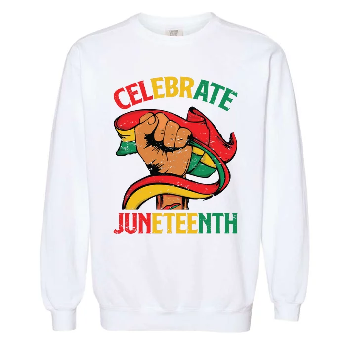 Celebrate Juneteenth Graphic Garment-Dyed Sweatshirt