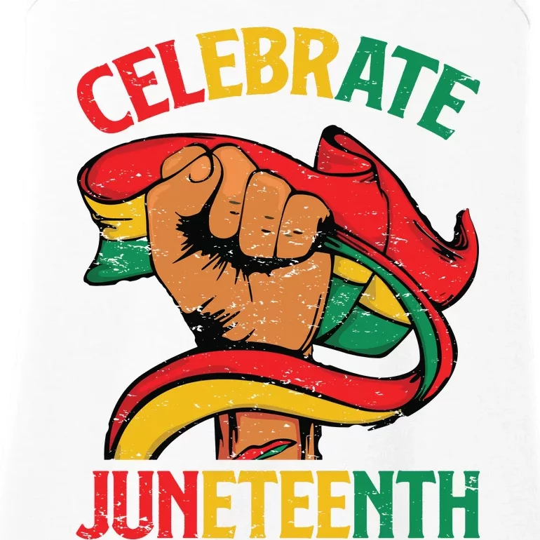 Celebrate Juneteenth Graphic Ladies Essential Tank