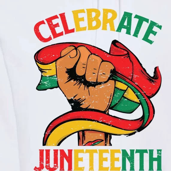 Celebrate Juneteenth Graphic Premium Hoodie