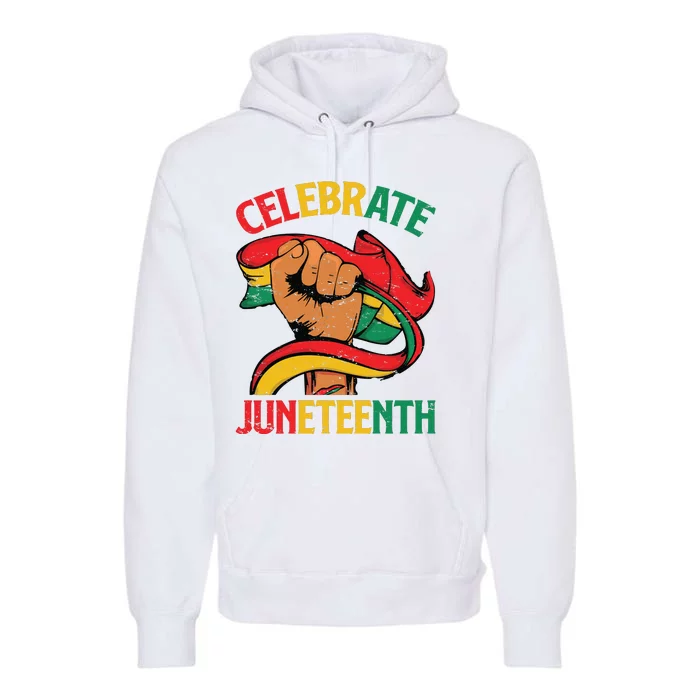 Celebrate Juneteenth Graphic Premium Hoodie