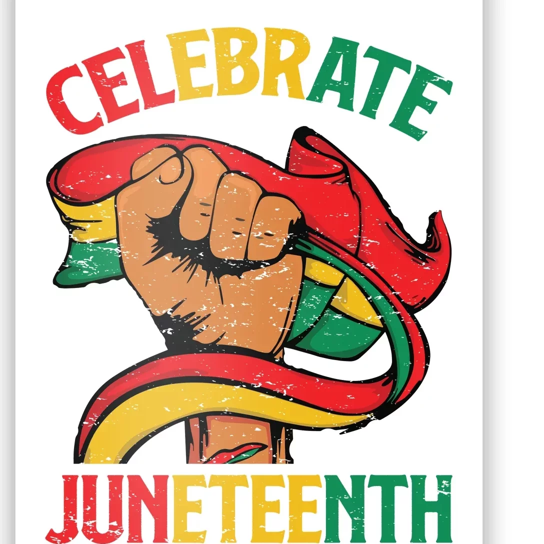 Celebrate Juneteenth Graphic Poster