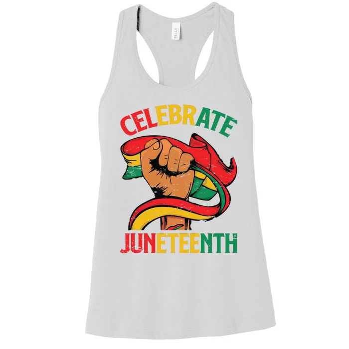 Celebrate Juneteenth Graphic Women's Racerback Tank