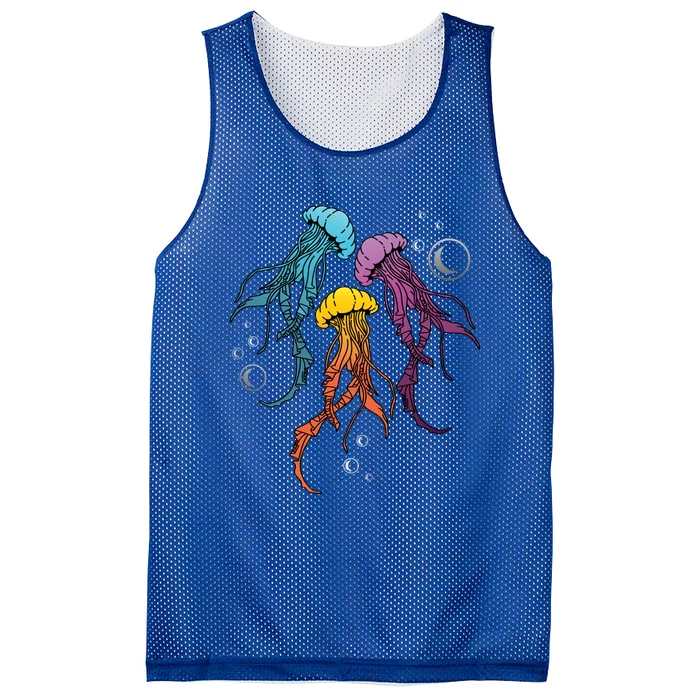 Colorful Jellyfish Gay And Lgbtq Member Gift Mesh Reversible Basketball Jersey Tank