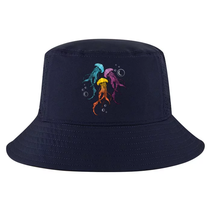 Colorful Jellyfish Gay And Lgbtq Member Gift Cool Comfort Performance Bucket Hat