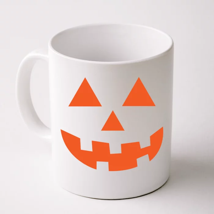 Classic Jackolantern Halloween Pumpkin Face Trick Or Treat Gift Front & Back Coffee Mug