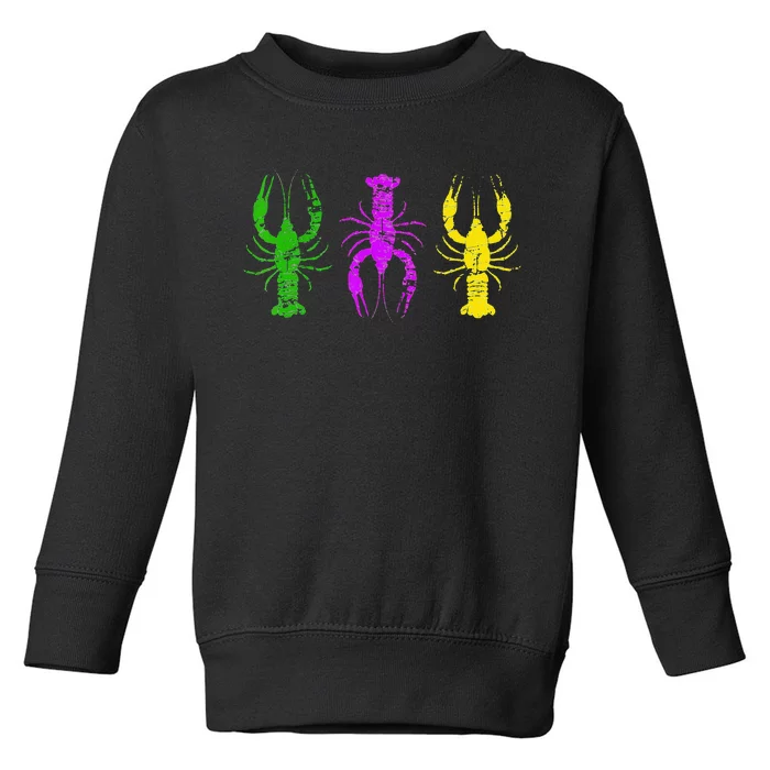 Crawfish Jester Hat Bead New Orleans Mardi Gras Toddler Sweatshirt