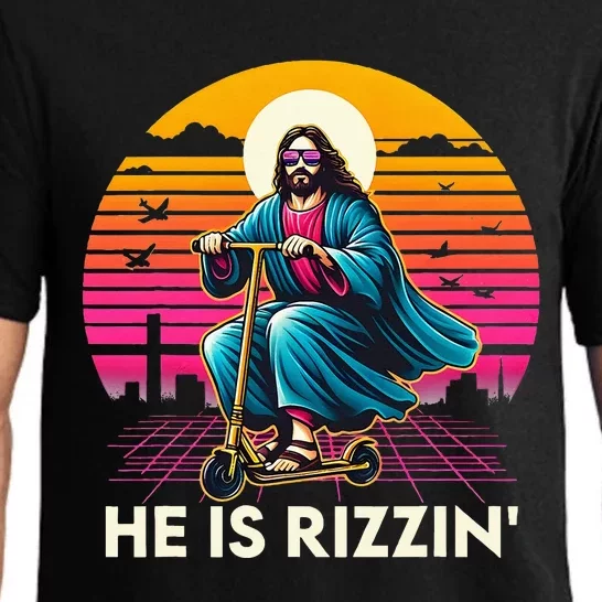 Cool Jesus Has Rizzen Pajama Set