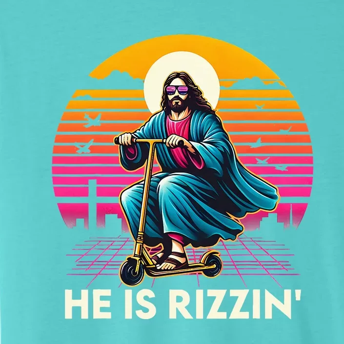 Cool Jesus Has Rizzen ChromaSoft Performance T-Shirt