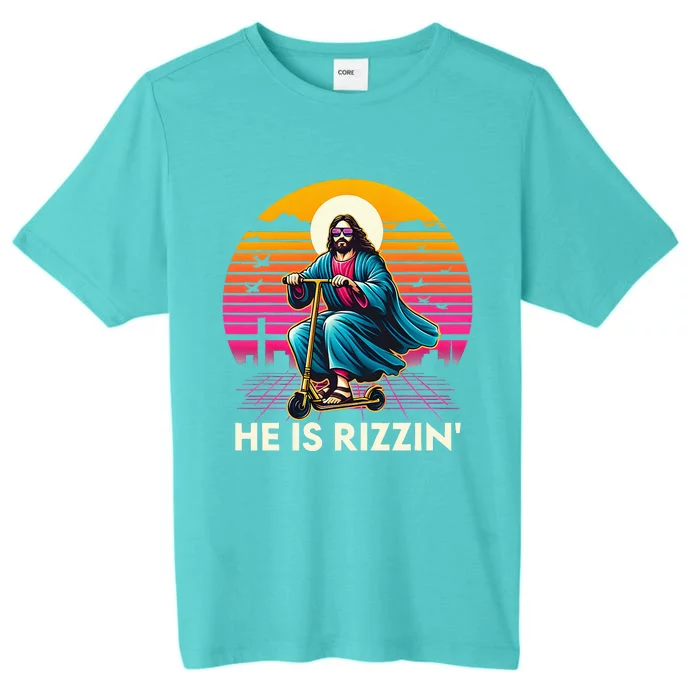 Cool Jesus Has Rizzen ChromaSoft Performance T-Shirt