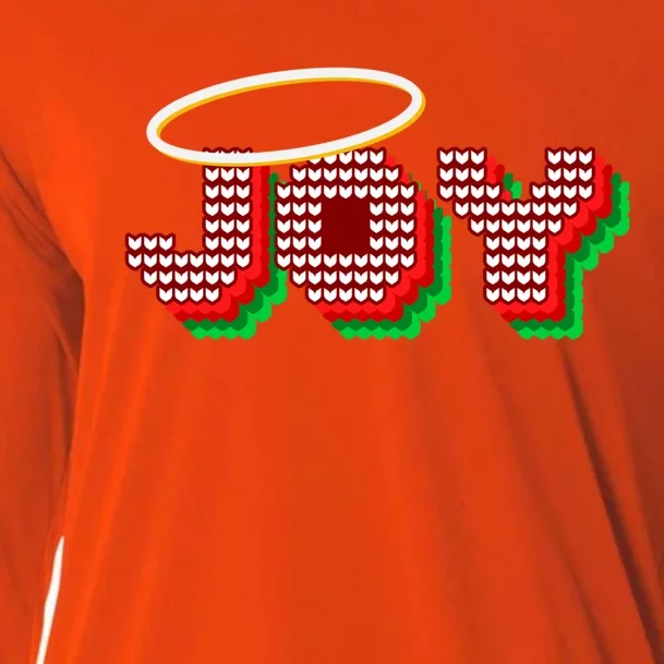 Christmas Joy Halo Xmas Knitted Faith Gift Cooling Performance Long Sleeve Crew