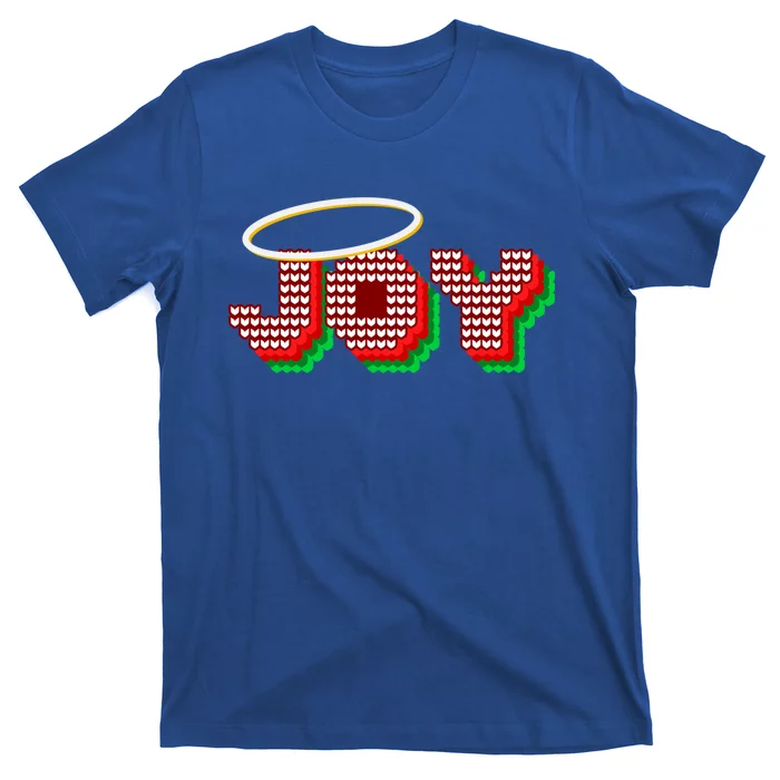 Christmas Joy Halo Xmas Knitted Faith Gift T-Shirt