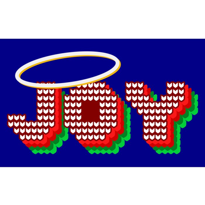 Christmas Joy Halo Xmas Knitted Faith Gift Bumper Sticker