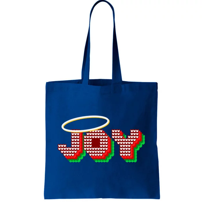 Christmas Joy Halo Xmas Knitted Faith Gift Tote Bag